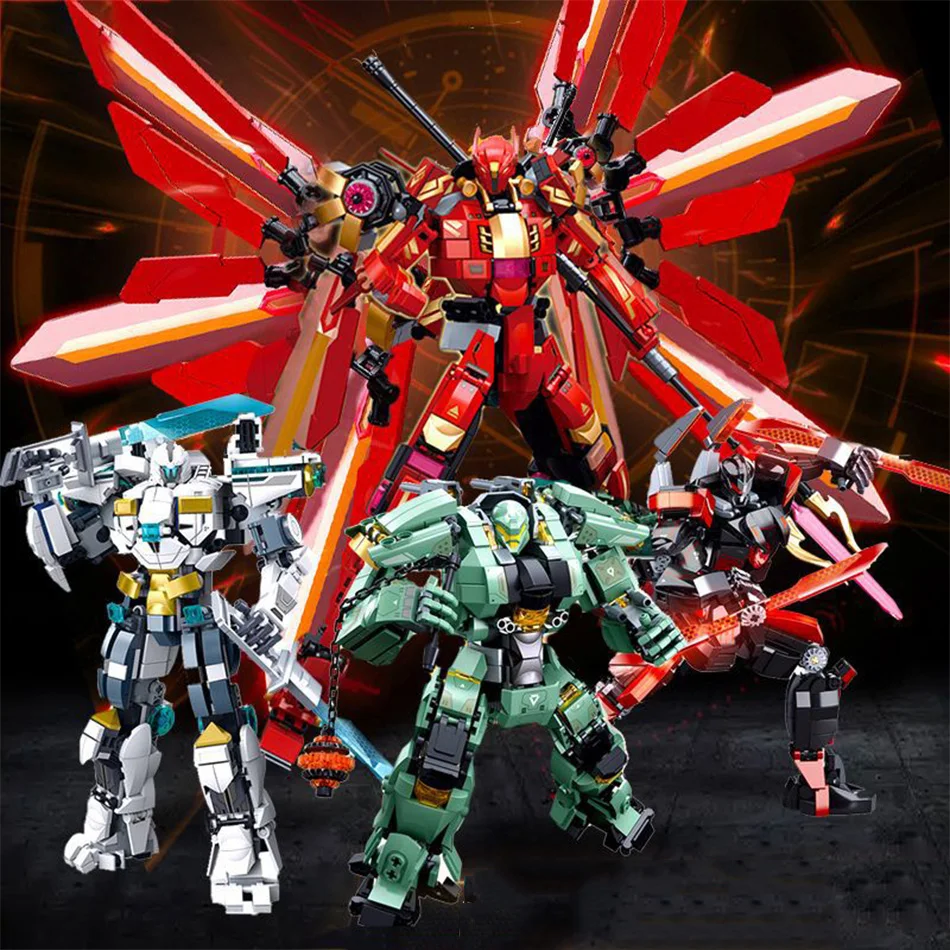 

Sluban Pacific Rim Super Mecha Building Blocks Battle Robot Action Figures Set DIY Assembling Model Toys for Kids Creative Gifts
