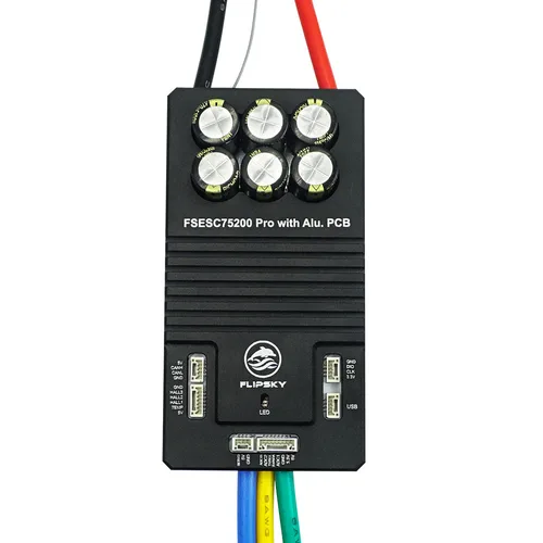 브러시리스 ESC 플립 스키 75200 프로 84V 고전류, VESC 기반 알루미늄 PCB 포함, 로봇 서핑보드 AGV 로봇 전기 자전거용