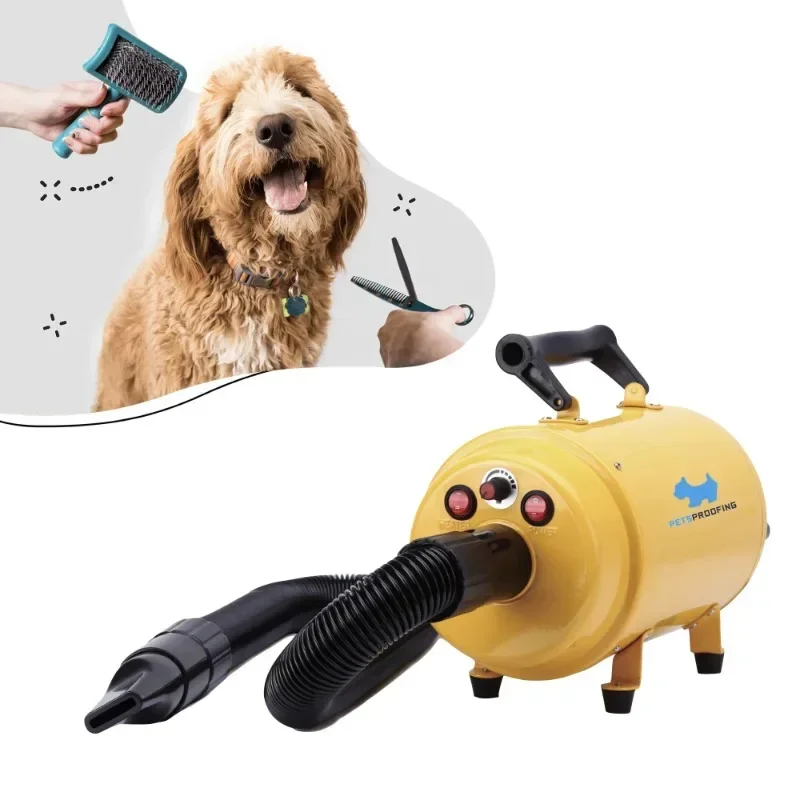 high wind speed High Velocity Air Forced Dryer pet 2800W motor dog grooming cat fast hair dryer