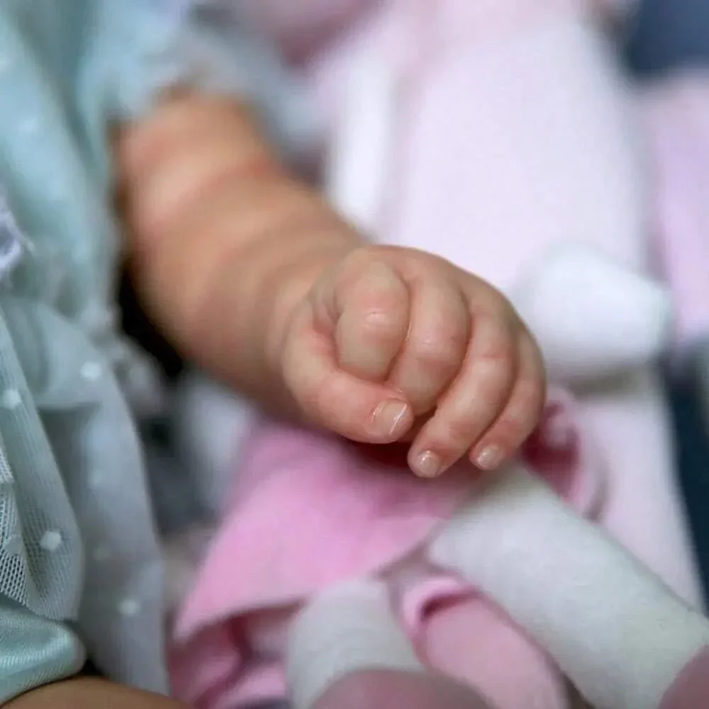 دمية تولد من جديد 50 سم - جسم فتاة من الفينيل السيليكوني بالكامل - 20 بوصة ثلاثية الأبعاد مطلية بالجلد لعبة دمية واقعية هدية عيد الميلاد