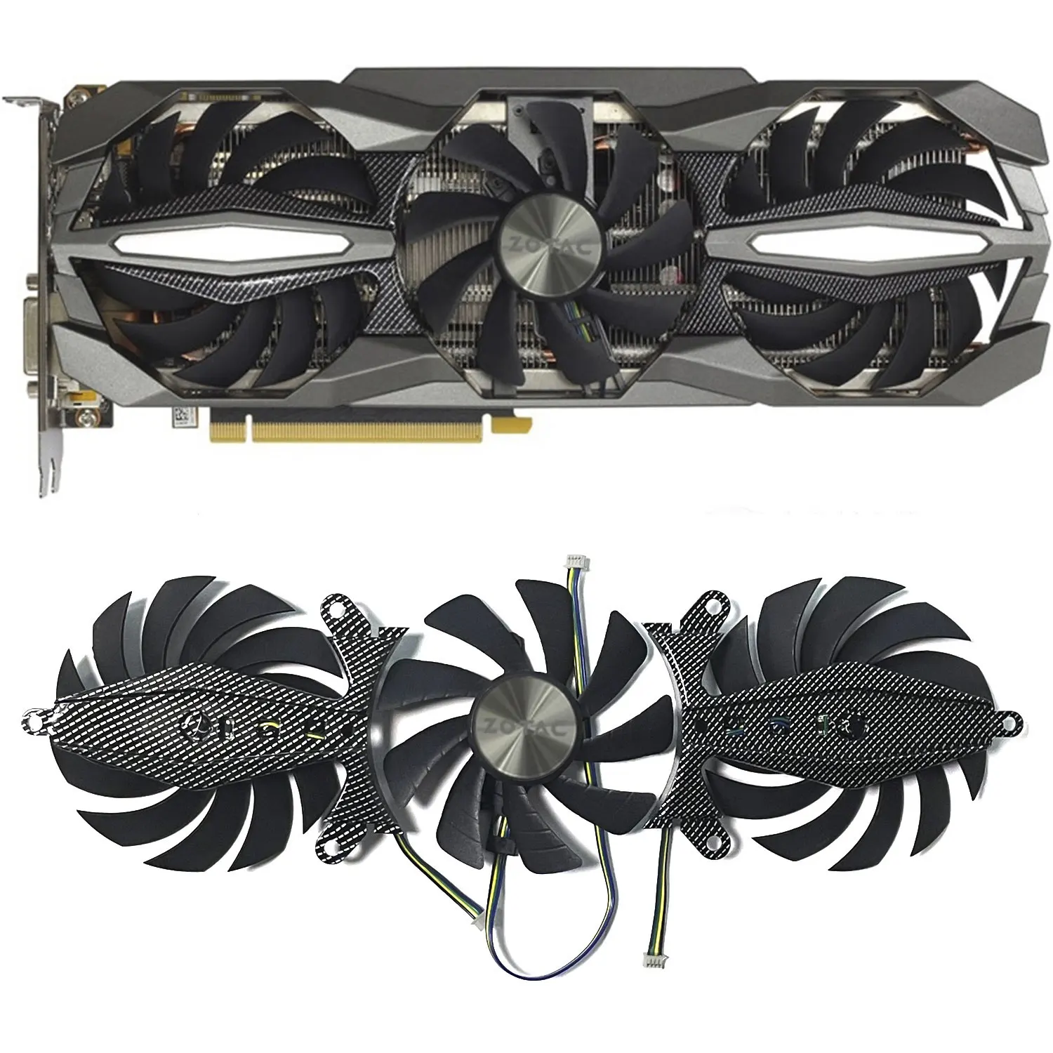 For Zotac GTX1060 GTX1070 GTX1070ti GTX1080 Plus OC Graphics Card Fan 4PIN GA92S2U GPU FAN