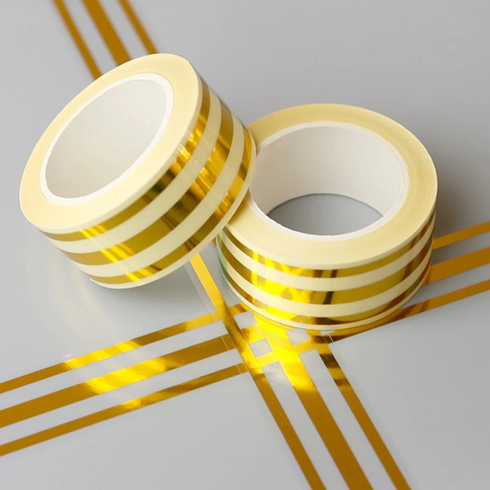 2Pcs 5M Tile Tape Self-Sticker Floor Wall Seam Sealant Waterproof Wall Sealing Tape Adhesive Floor Sticker Tile Strip Seam Gold