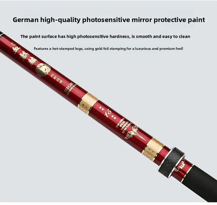Blood Unicorn Fishing Rod, Carp Rod Carbon Ultra-light and Super Hard 28-tone 19-tone Long Set