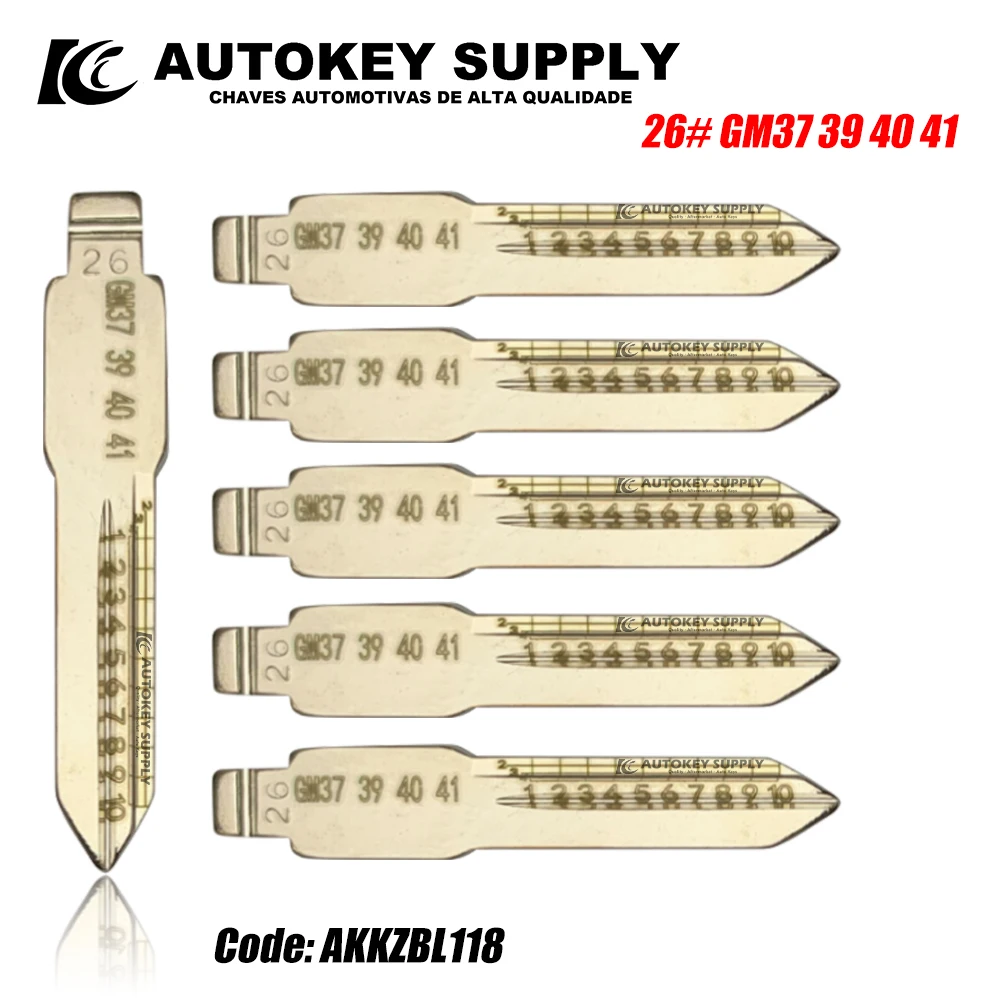 For Key Blade With Scale  GM37 39 40 41 26#  HU100 71# DWO4R 39# AKKZBL118 AKKZBL135  AKKZBL124 AutokeySupply