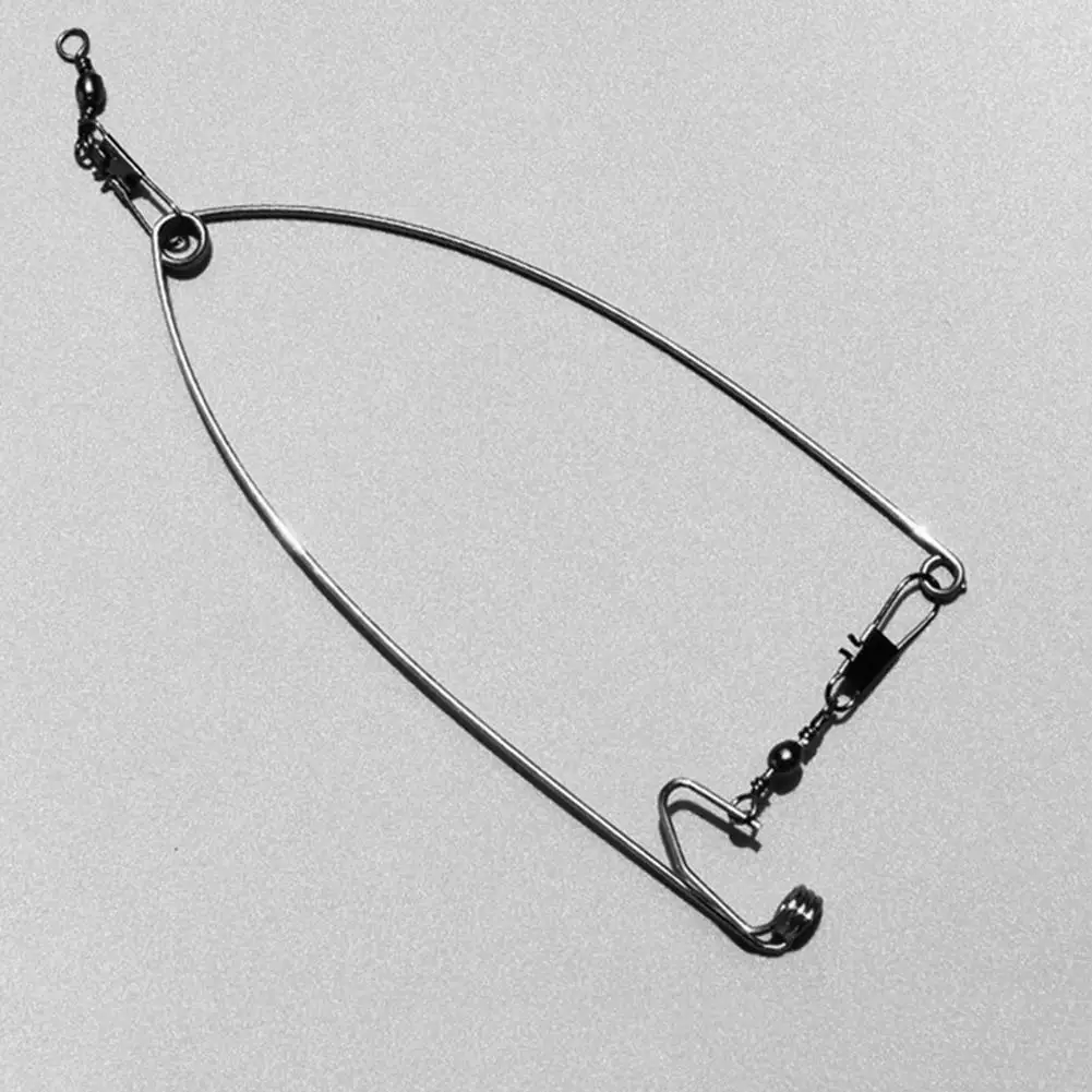 Mata kail pancing otomatis, aksesori perangkat memancing, mata kail pegas Stainless Steel