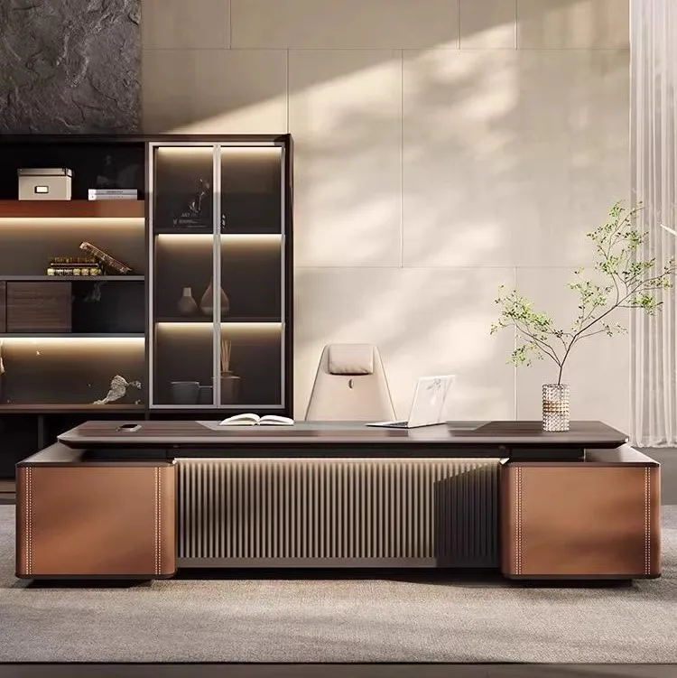 

Легкий роскошный офис, простой современный рабочий стол с краской, комбинация стола для руководителя президента-менеджера Senior Sense