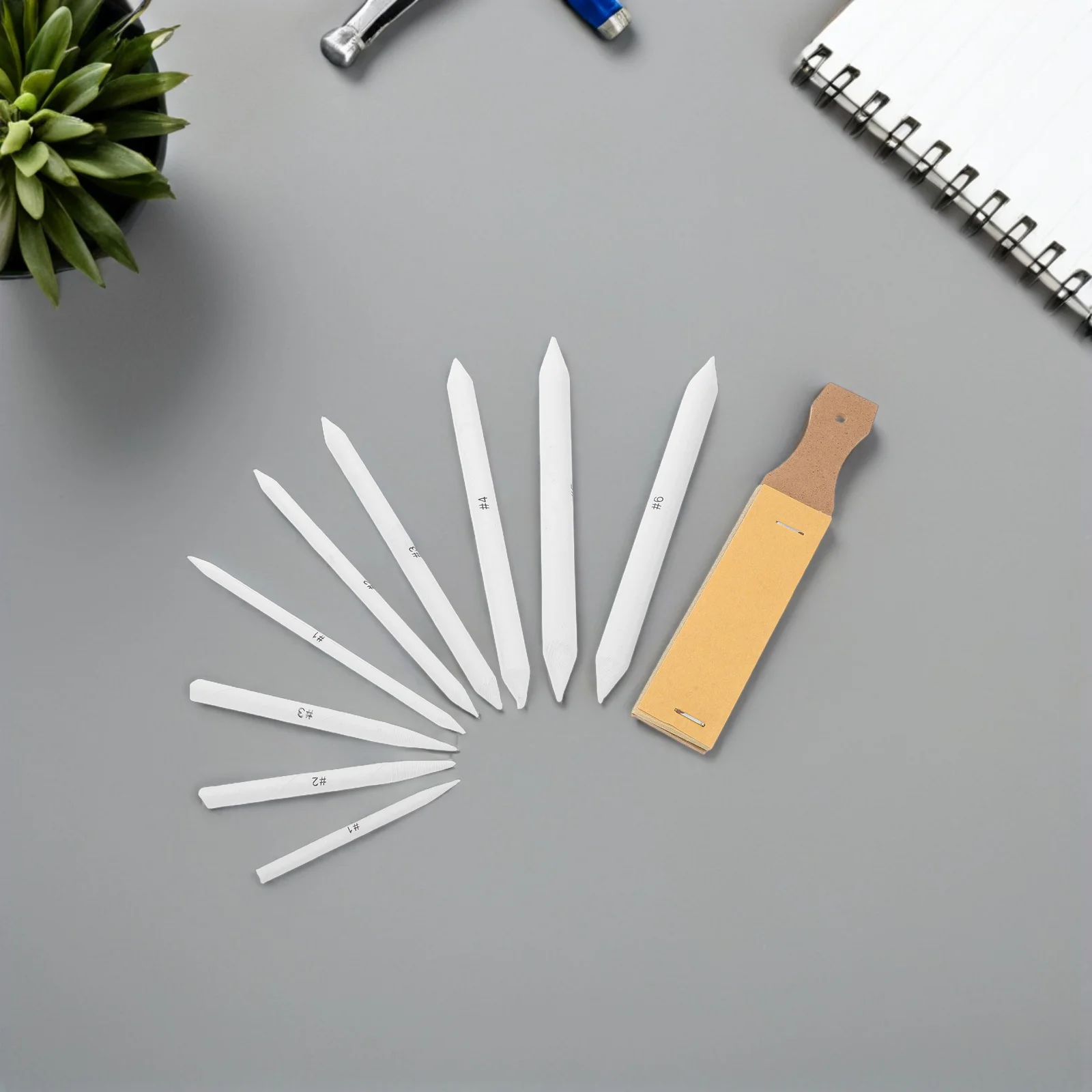 1 set 1 Set Blending Stumps For Drawing Sketching Tools Set With Sandpaper Board Pencil Charcoal Pastel Art Blending Tools For