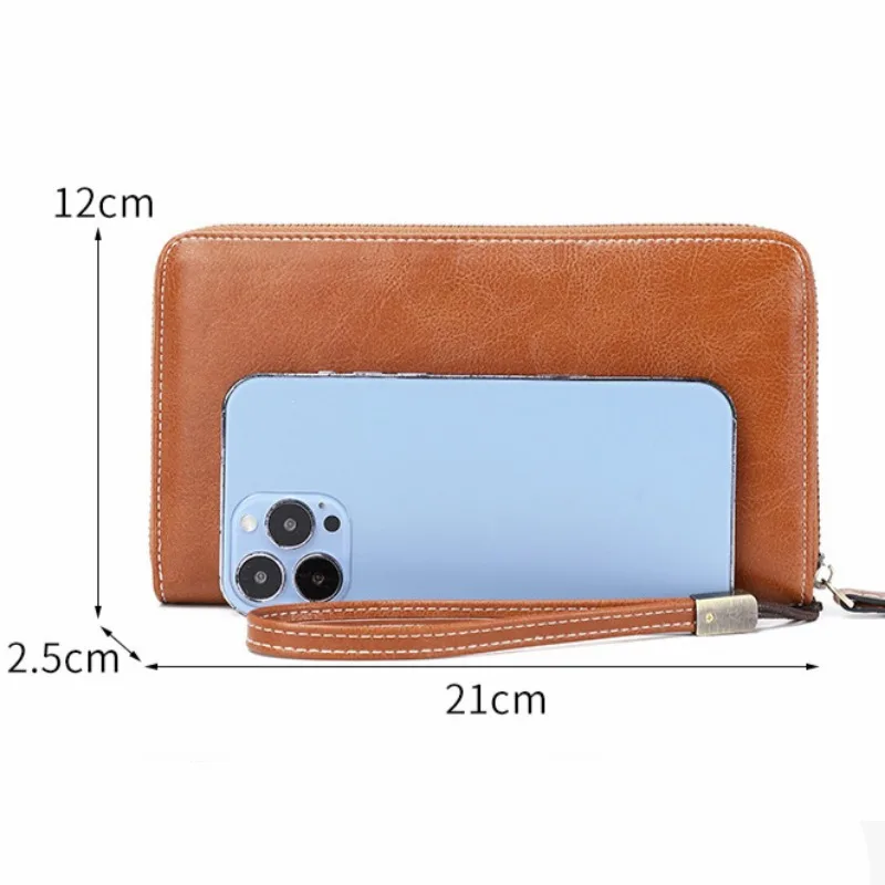 Women Long Wallet RFID Blocking PU Leather Card ID Holders Bag Clutch Coin Purse Female Wallet Card Holder Lady Vintage Clutch