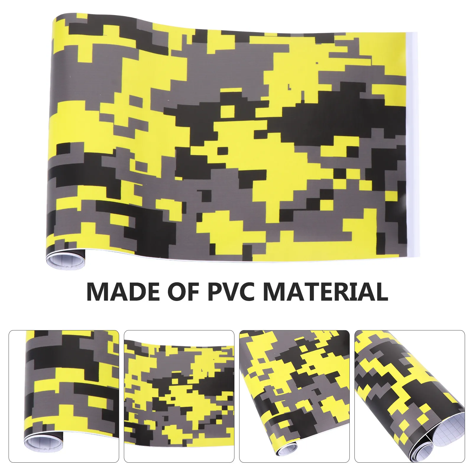 

Car Interior Sticker PVC Glossy Camouflage Vinyl Wrap Dashboard Cover Scratch Protection Car Modification Sticker Film