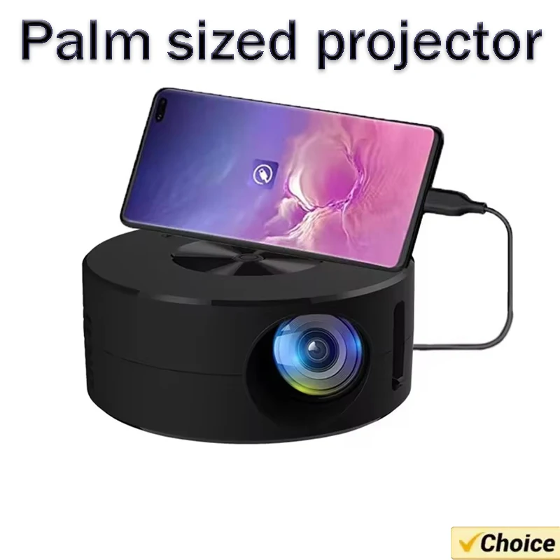 YT200 home high-definition projector miniature portable small mobile phone projector wireless LCD Mini USB Projection