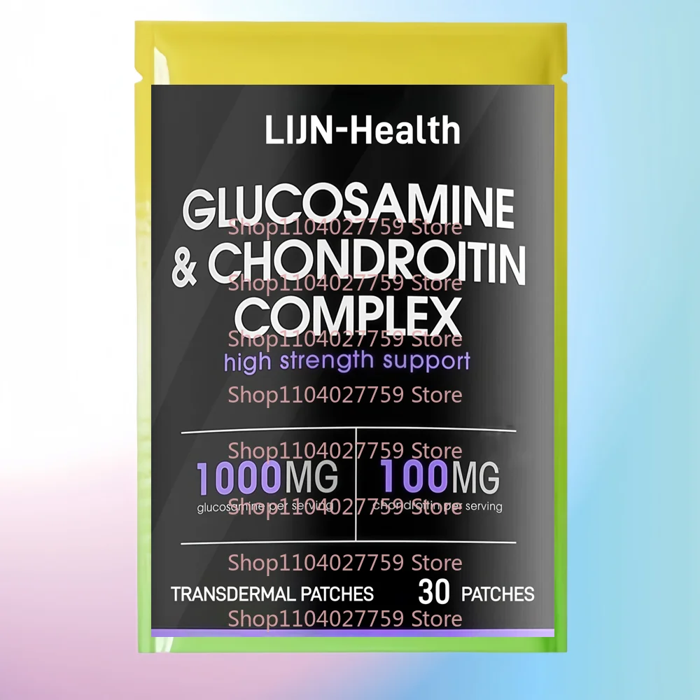 30 remendos de glucosamina e condroitina remendos transdermicos com vitamina C MSM suporte para saúde óssea e articular