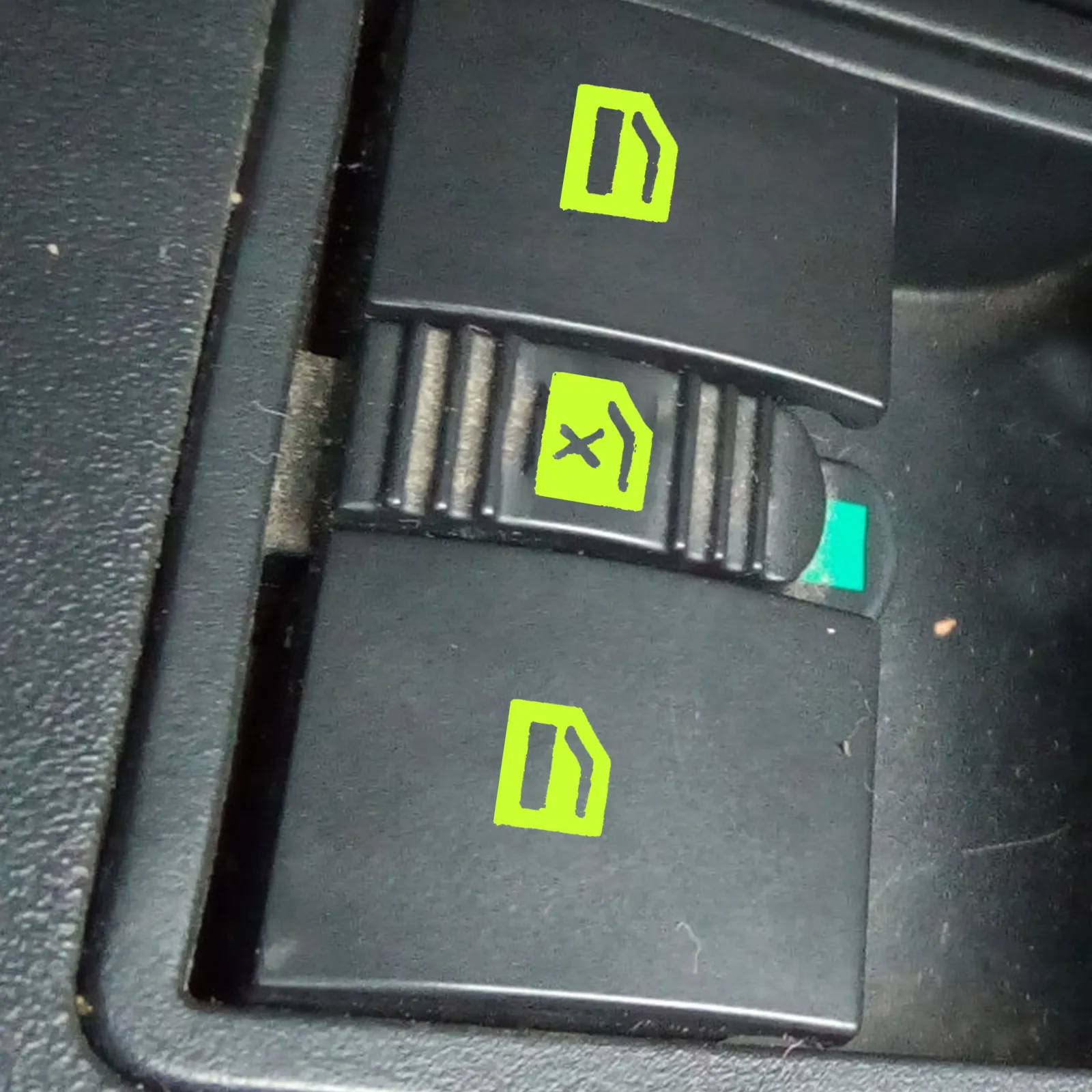

3 Sheets Glow In The Dark Button Stickers For Interior Auto Window Switches Durable Adhesive Sticker Decals Compatible With Most