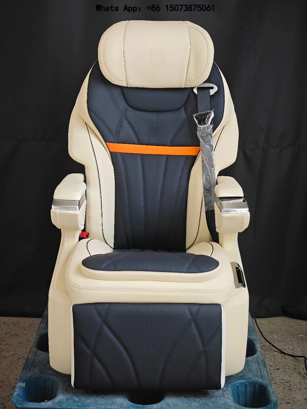 Z1 KIMSEY Custom Heating Massage Swivel Reclining Luxury Vip Electric Car Captain Seat for To-yo-ta Coaster Hiace