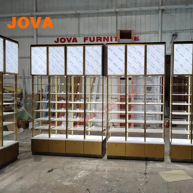 custom.Commercial  Display Showcase Shelf Full View Glass Cabinet Stainless Steel Framed Upright Glass Showcase