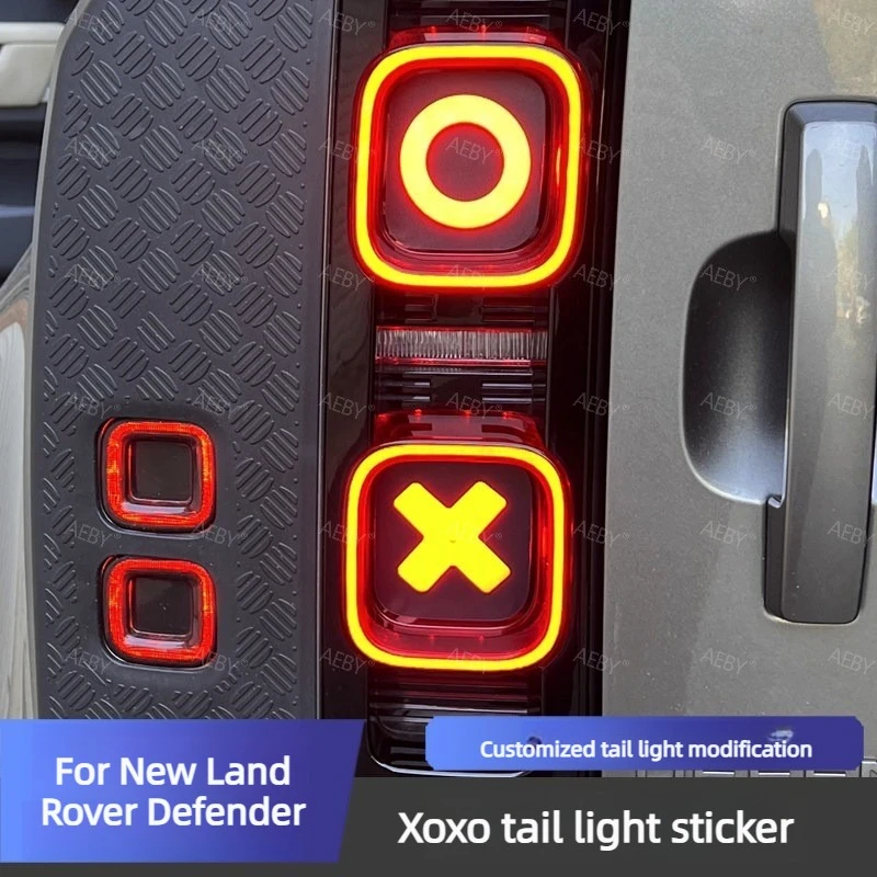 AEBY For New Land Rover Defender 2020-2025 Tail Light Sticker Brake Light Decal Rear Lamp Cover Trim Decorative Stickers