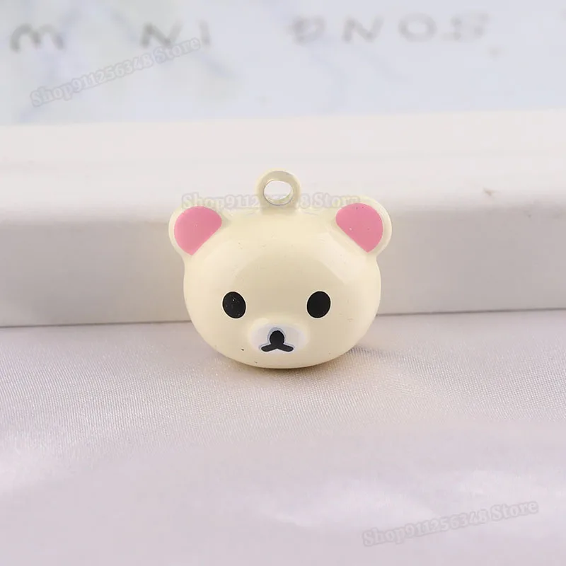 Rilakkuma Schmuckperlen für DIY handgewebtes Seil Easy Bear Party Dekor Zubehör Weihnachtsbaum Anhänger Lazybear Glocke Zubehör