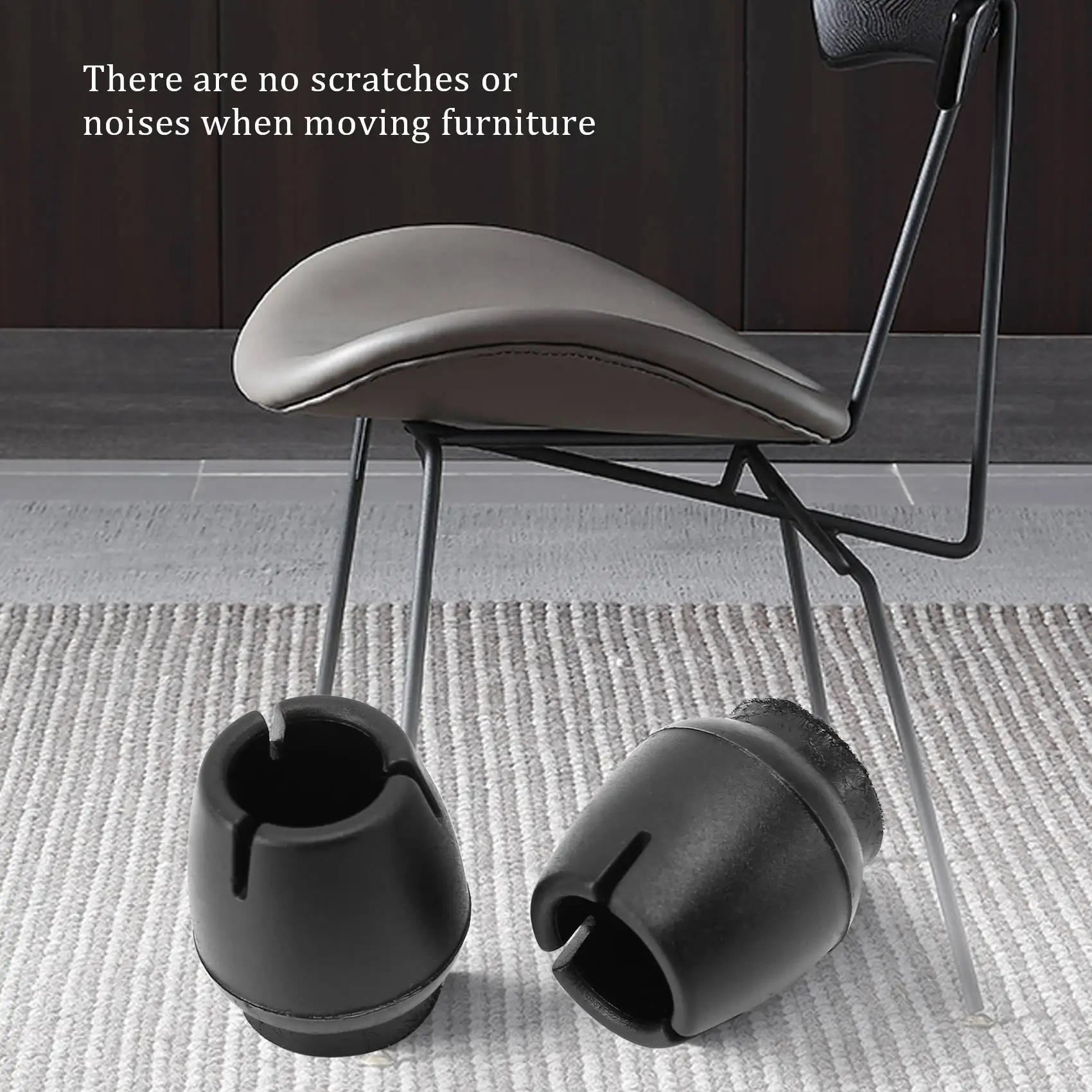 SLQZT 16 PCS Silicone Non-Slip Table Chair Leg Caps Foot Protection Bottom Cover Desk Foot Protectors Foot Protection Cover