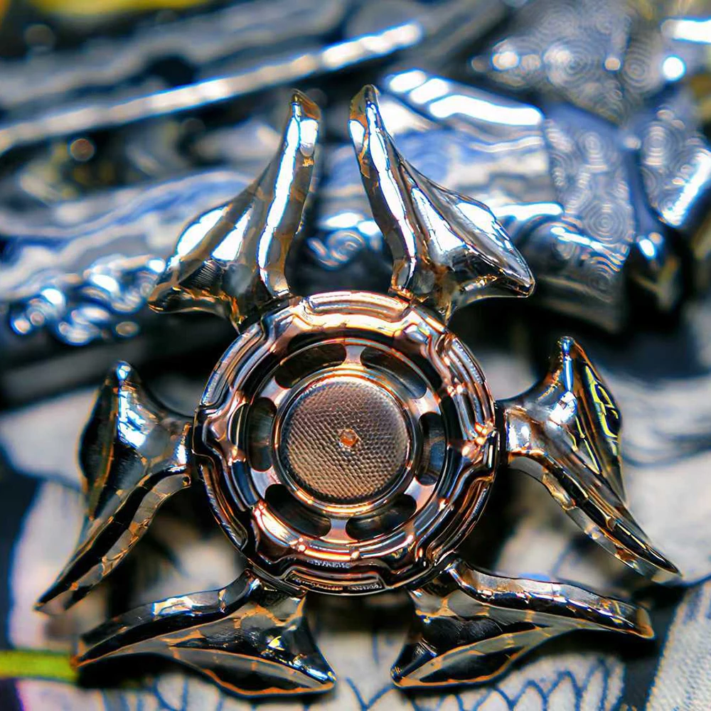 

YIJIE EDC Medusa 2.0 Superconductor: Металлический фиджет-спиннер с тремя лопастями, антистрессовая игрушка-гироскоп для маневрирования