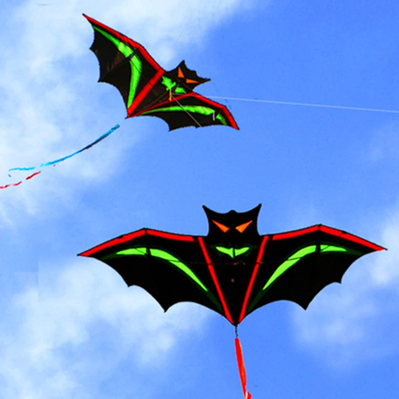 

free shipping bat kite flying toys for kids pipas brasileiras deportes-y-ocio drachen fliegen kinder kite surfing led kite fun