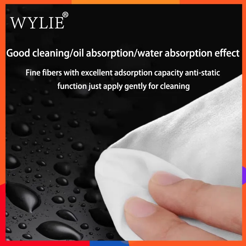 

Салфетки для чистки WYLIE 100 из двойного трикотажного полиэстера, 400 штук, для лабораторного оборудования, деталей, электроники, удаления пыли, с низким содержанием ворса, мягкие
