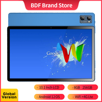 BDF Y7 Max Android 12 Tablet 10.1 Inch HD+ 90Hz Display TÜV Rheinland Octa Core Cpu 8GB RAM 256GB ROM 8000mAh 18W 4G LTE Tab