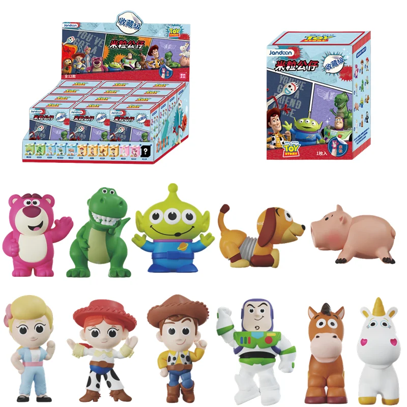 

JANDOOM Toy Story Buzz Lightyear Jessie Bo Peep Woody Мини-фигурка слепая коробка рисовое зерно кукла аниме мультяшная модель игрушки подарок