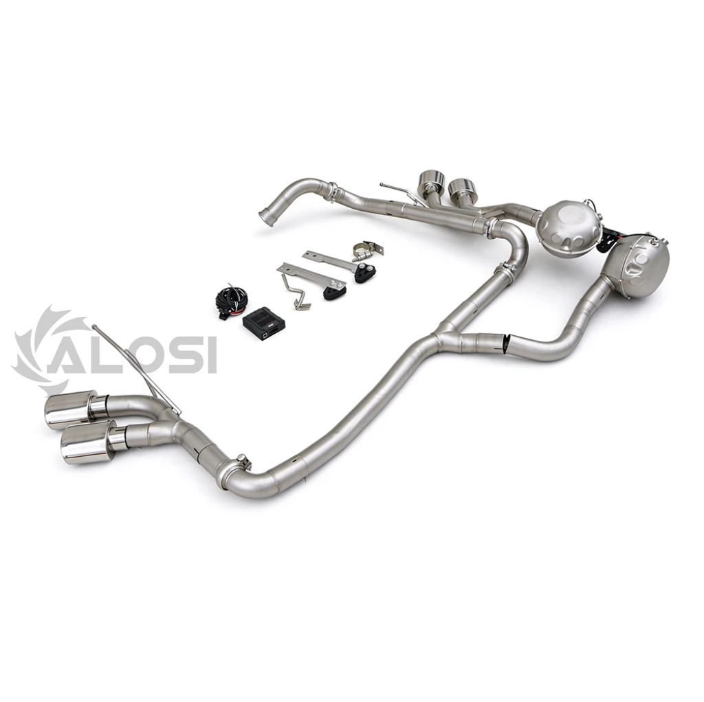 AMG style rear mounted exhaust for Mercedes Benz G350d 2009-2018 diesel simulated sound electronic control exhaust system