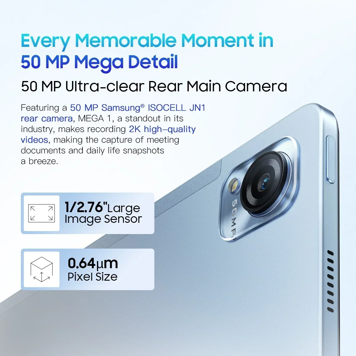 Blackview MEGA 1 태블릿, 11.5 인치, 120Hz, 2.4K 디스플레이, 8GB, 256GB, 50MP + 13MP 카메라 패드, 8800mAh, 33W 고속 충전, 월드 프리미어