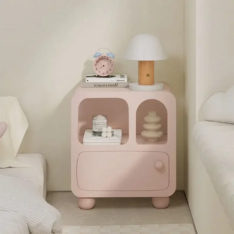 dopamine ins color Nordic bedside table Internet celebrity simple modern home bedroom storage cabinet