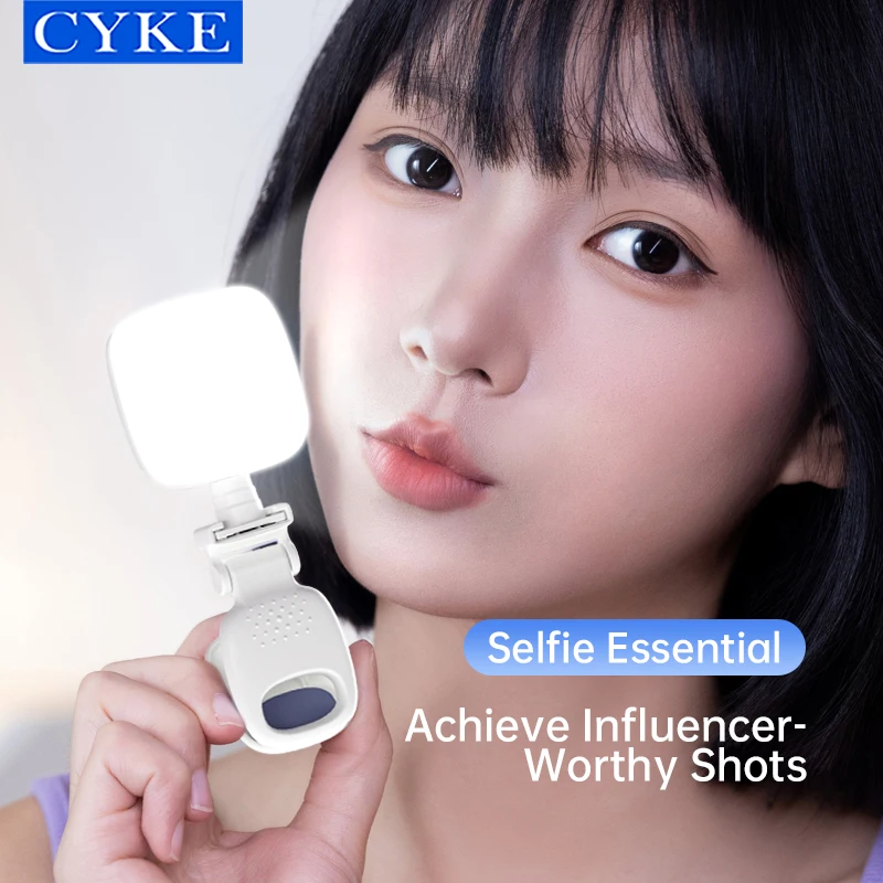 

LED Selfie Light Camera Fill Light Rechargeable Phone Monitor Night Light USB Portable Clamp Light for Laptop Tablet Computer