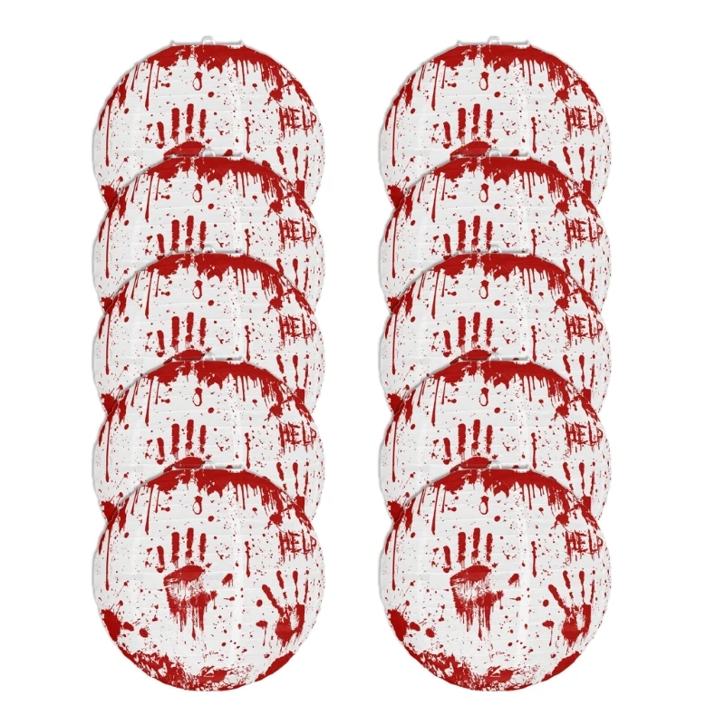 

Set of 12 Bloody Palms Lights Ornament for Halloween Party and Fall Decoration