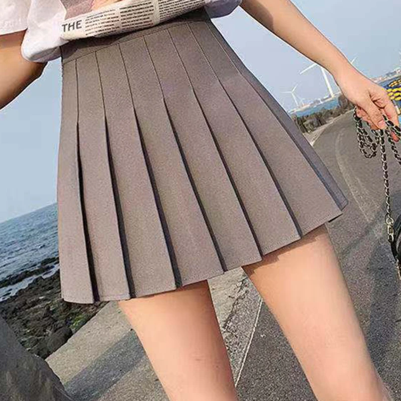 Spring Summer Korean Skirt Shorts Women High Waist Sexy Mini Skirt School Short Pleated Kawaii Japanese Pink Skirt Female 2023