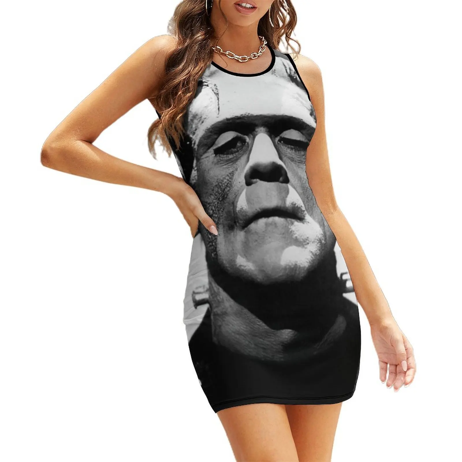 

Classic Frankenstein Sleeveless Sundress dress for woman dresses for womens 2025 Dress women