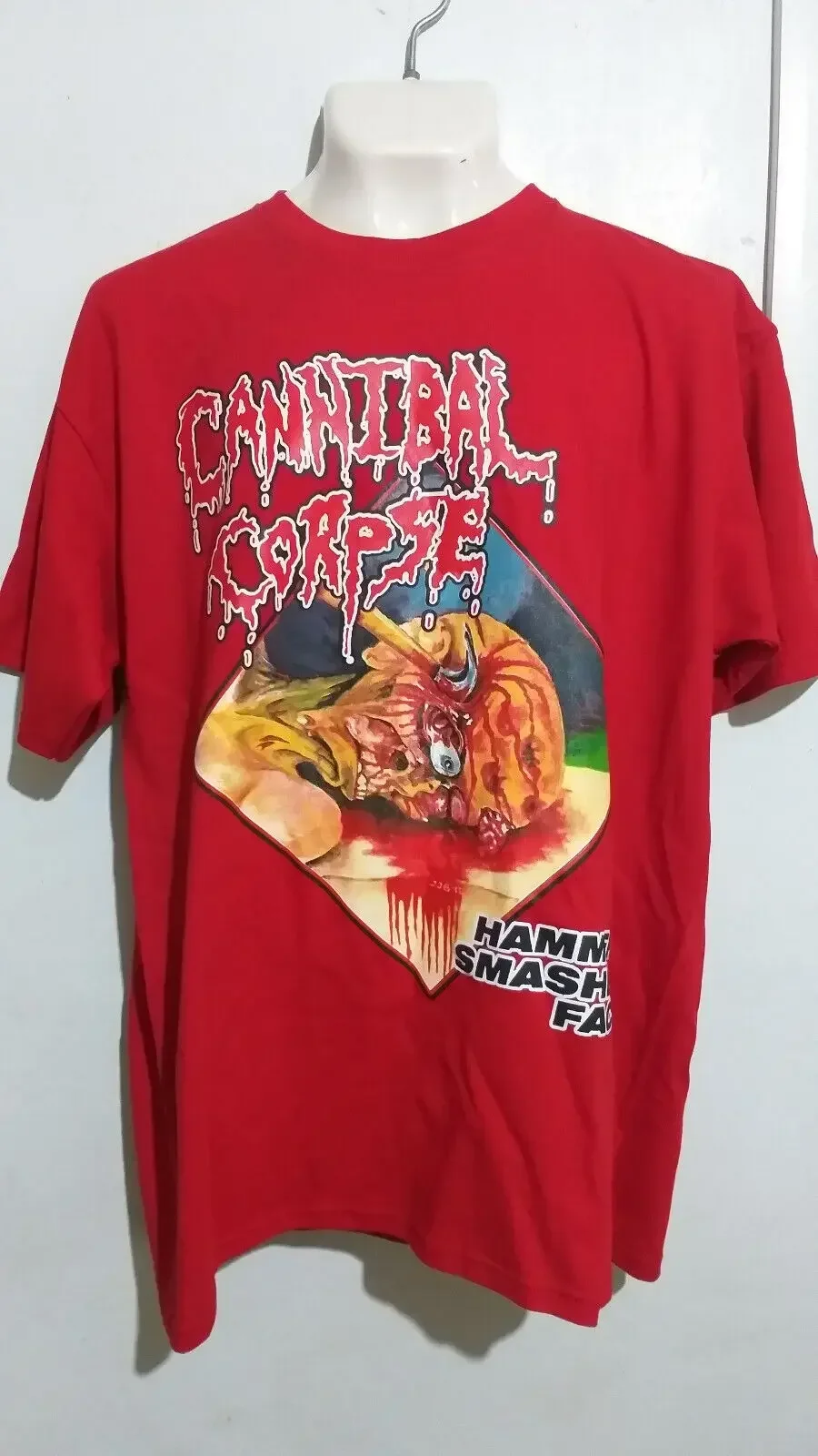 Camiseta Cannibal Corpse Hammer Smashed Face, Death Metal, Morbid Angel Deicide