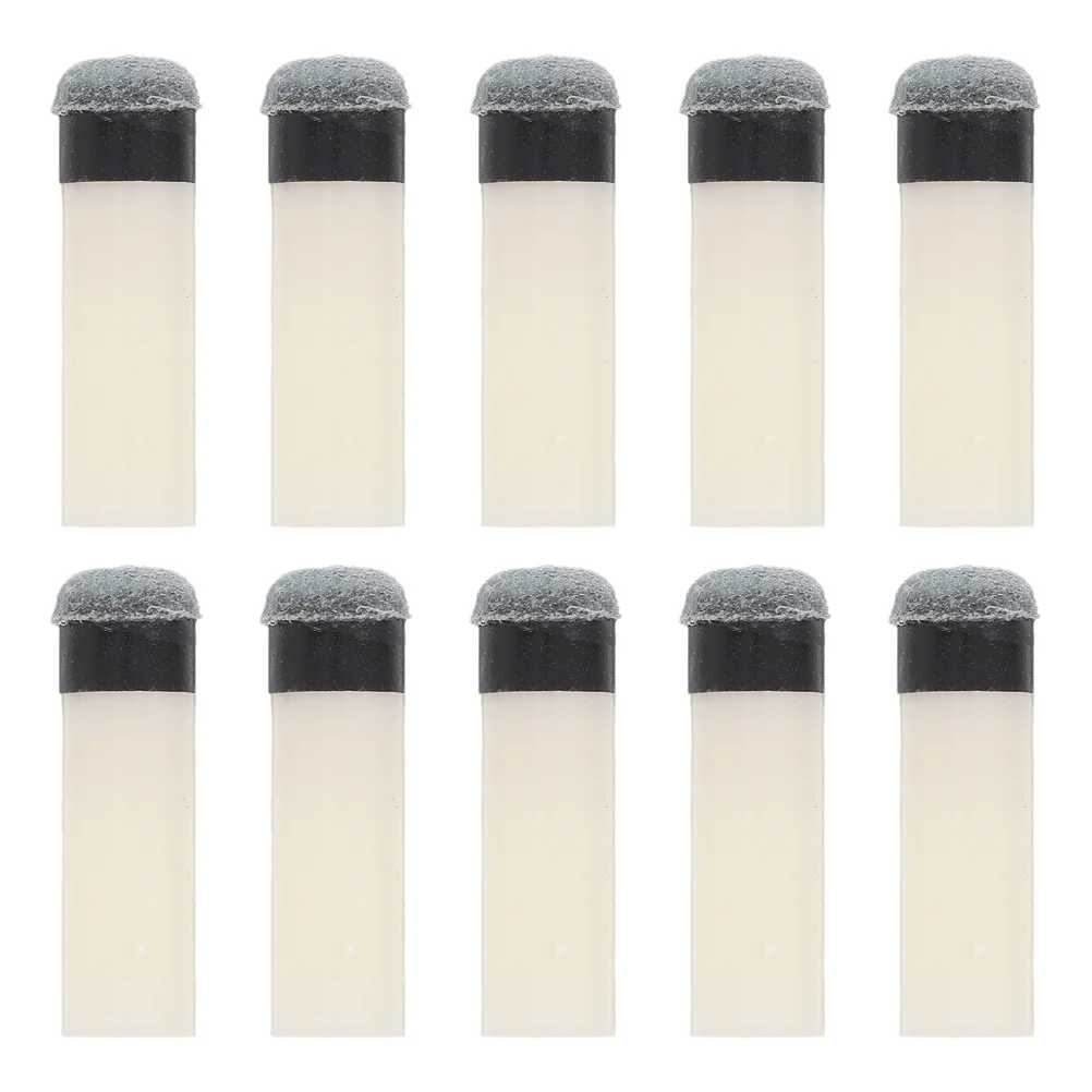 

10Pcs 11Mm Billiard Tips Replacement Slip on Pool Stick Tips with Plastic Ferrule Secure Fit for Consistent Shot Performance