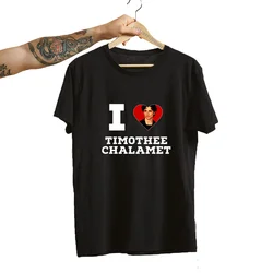 I Heart Timothee Chalamet Women T Shirt Graphic Print Short Sleeve Streetwear Casual Round Neck Summer Women's Clothing