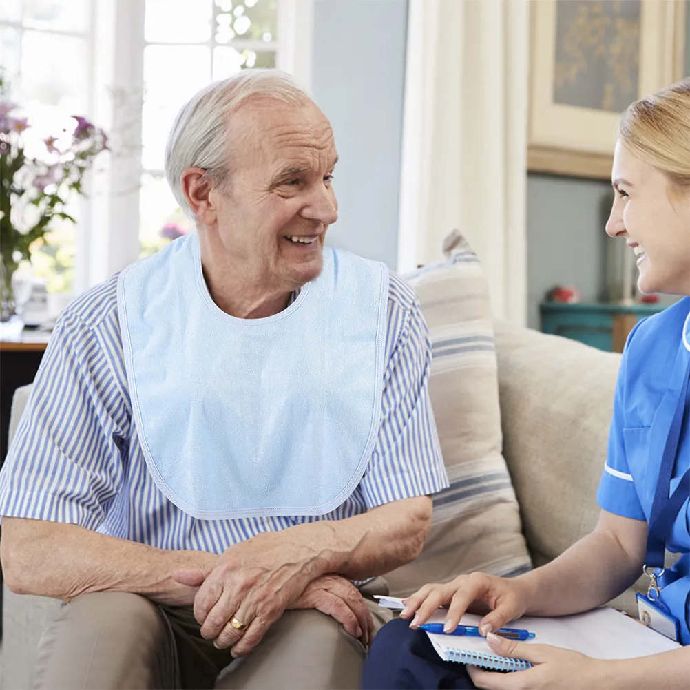 

Портативный водонепроницаемый нагрудник для пожилых людей, 2 шт., с регулируемой застежкой, устойчивый к пятнам, защита для одежды
