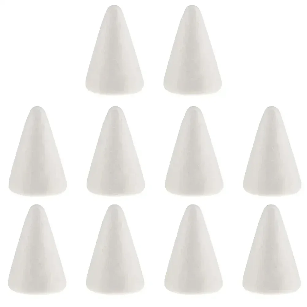 

10pcs Christmas Tree Modelling Foam Ball White Cone For DIY Christmas Tree Craft Supplies 150mm DIY Hand Crafts