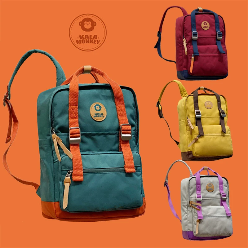 Mochila impermeável cores brilhantes para mulheres, Bolsa de escola de alta capacidade, Moda de volta à escola