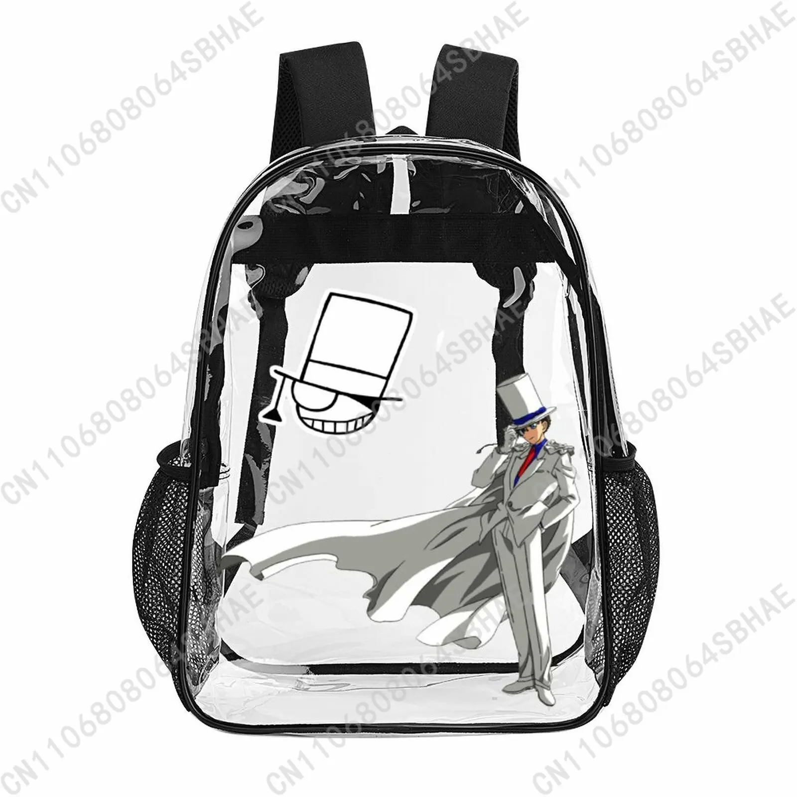 

Модный прозрачный рюкзак Kid The Phantom Thief, 17 дюймов, для девочек и мальчиков-подростков, персонализированная прозрачная школьная сумка, крутые подарки из ПВХ