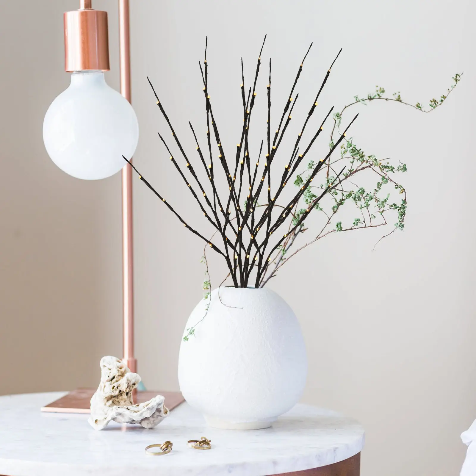 

20 светодиодных ламп: Премиальный светильник-имитация елки, ночник, теплый белый свет, стильный декор для дома, праздников, спальни, елочные гирлянды