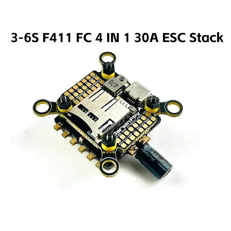 

DarwinFPV 3-4S F411 FC 4 IN 1 30A ESC Quadcopter Stack
