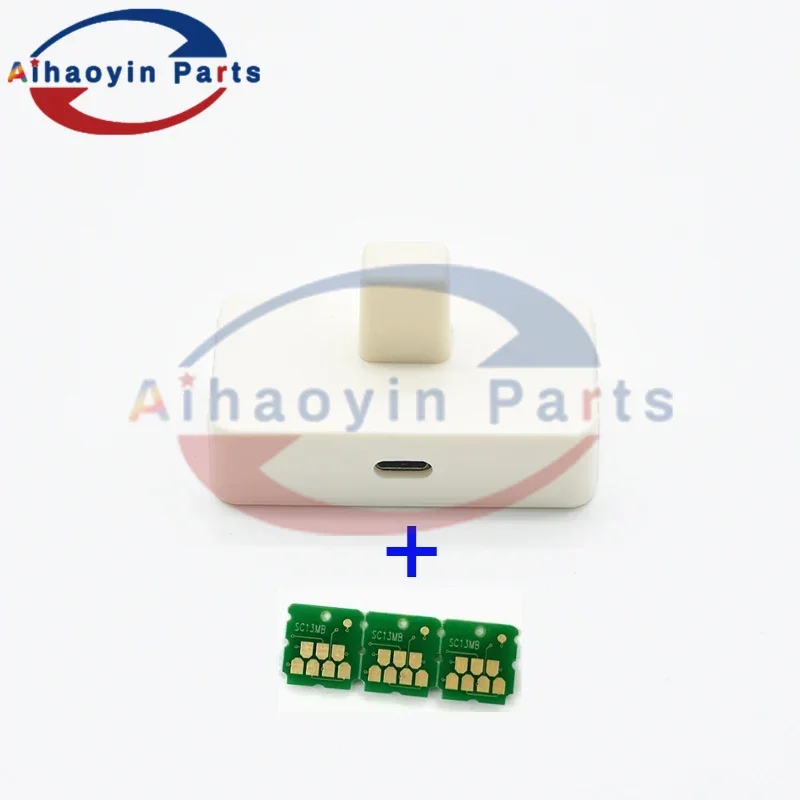 1 juego. Chip y reprogramador de tanque de tinta de mantenimiento SC23MB S13S210125 S2101 para impresión por sublimación de tinta Epson SureColor F170 SC-F170