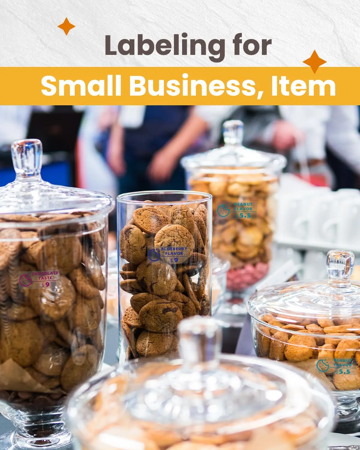 يمكن استخدام ملصق الألوان الشفاف مقاس 14 × 30 مم للسعر والمنتج والستندات والملصقات متعددة الوظائف للهدايا