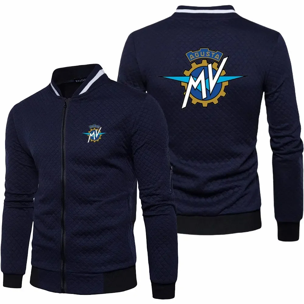 2023 New Mens MV Agusta Jacket Spring Autumn Long Sleeve Fashion Sportswear Casual Zipper Hoody Male Sweatshirts