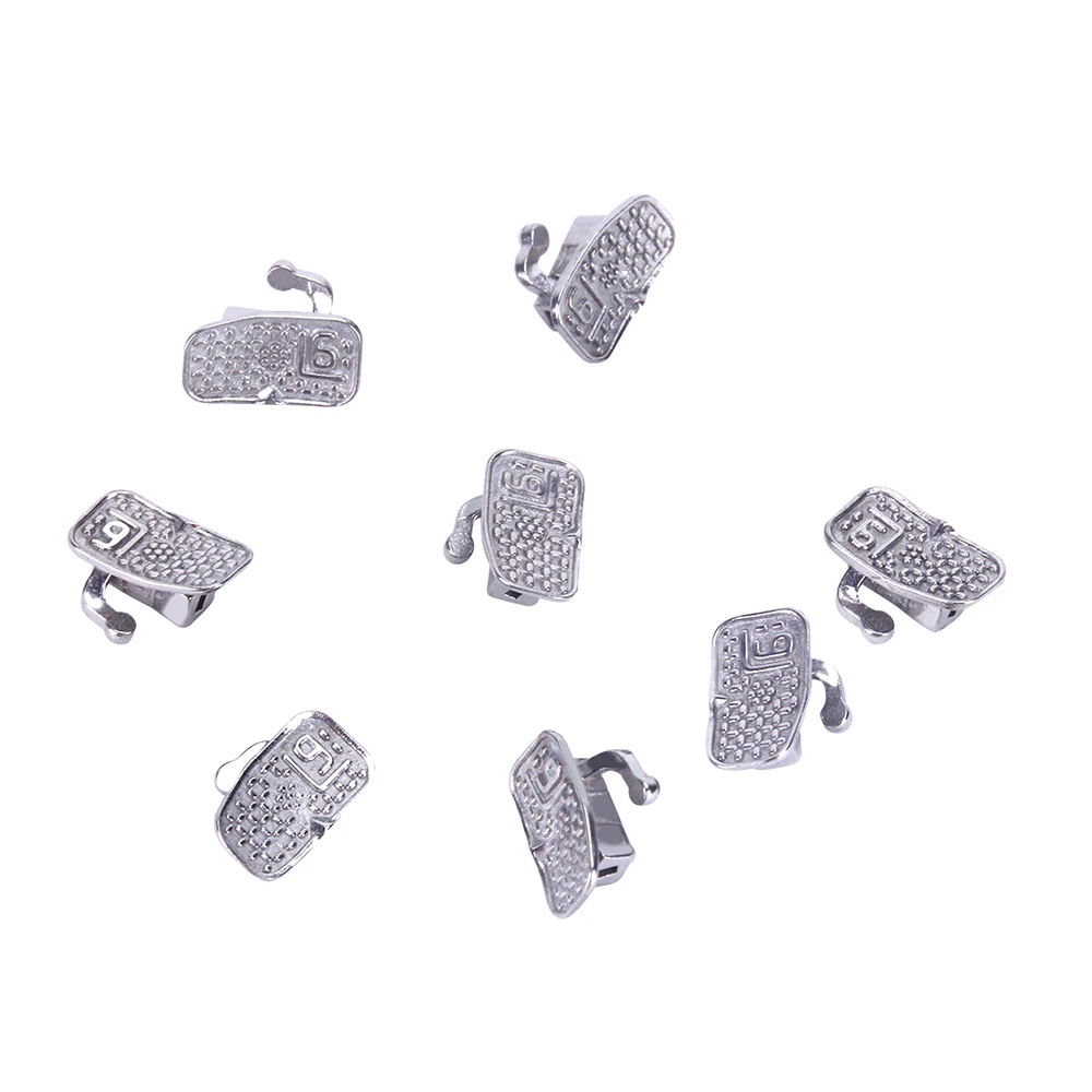 50 Sets/Pack AZDENT Dental Orthodontic Buccal Tube 1st/2nd Molar Bondable Non-Convertible Single Monoblock Roth/MBT 018/022