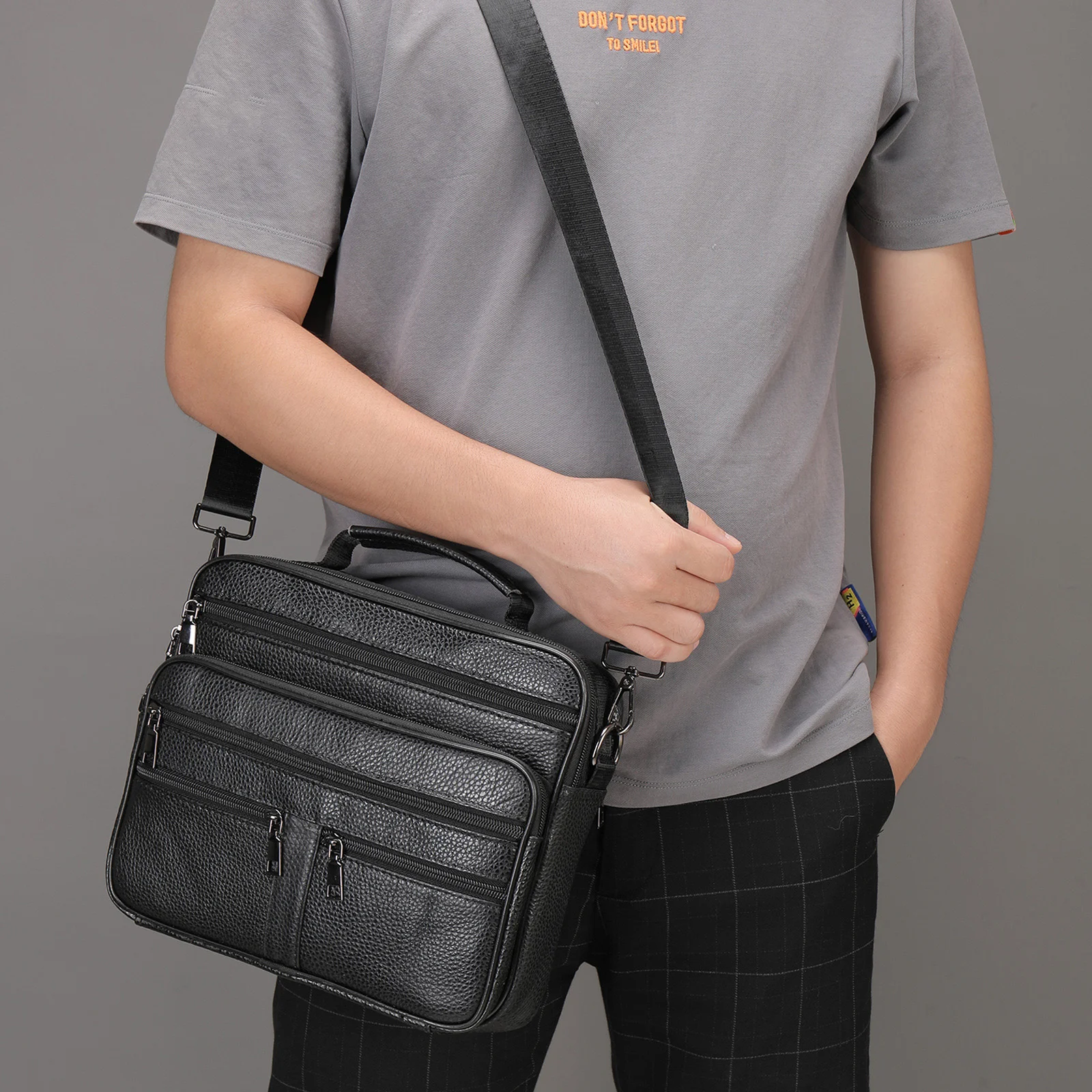 Casual Men's Crossbody Bags Shoulder For Men Male Multi pocket Ipad Phone Messenger Sling 2023 New Arrivals