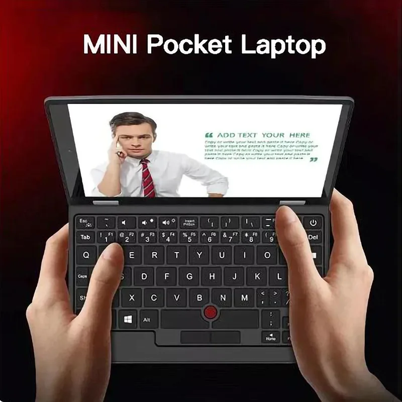 Lankang 3 7' Intel J4105 Mini PC Windows 11 WiFi5 BT4.2 12GB 0GB/256GB/512GB/1T Touch Screen Mini Desktop Computer Pocket Laptop