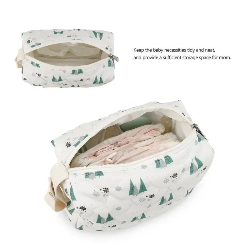 U13F Multifunction Baby Diaper Organize with Fashionable Pattern Travel Diaper Holder Convenient Bag Suitable for Outdoor Use