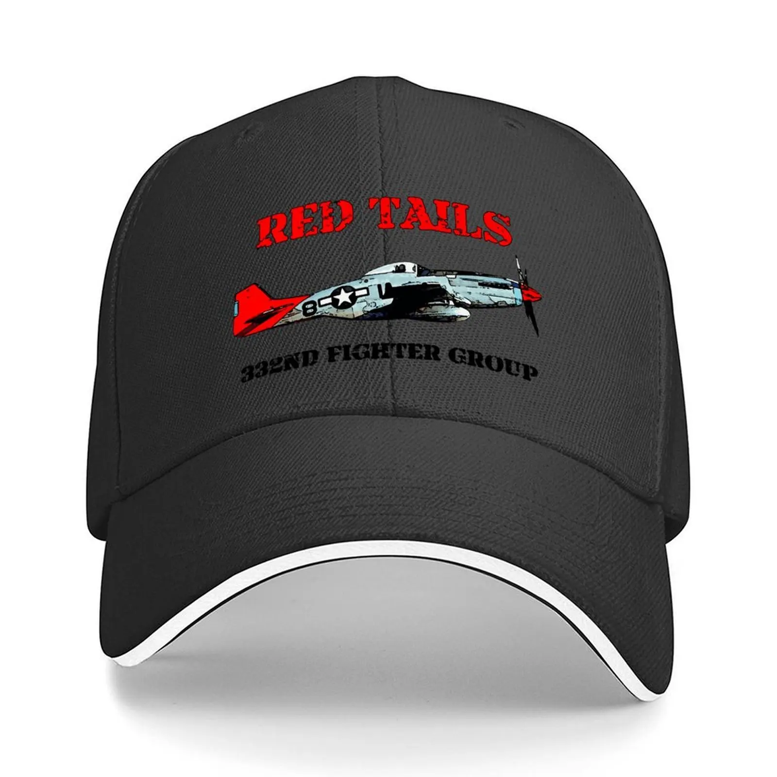 

Бейсбольная кепка Red Tails, винтажная шляпа от солнца, мужская шляпа для солнца, шляпа для гольфа, бейсбольная мужская и женская